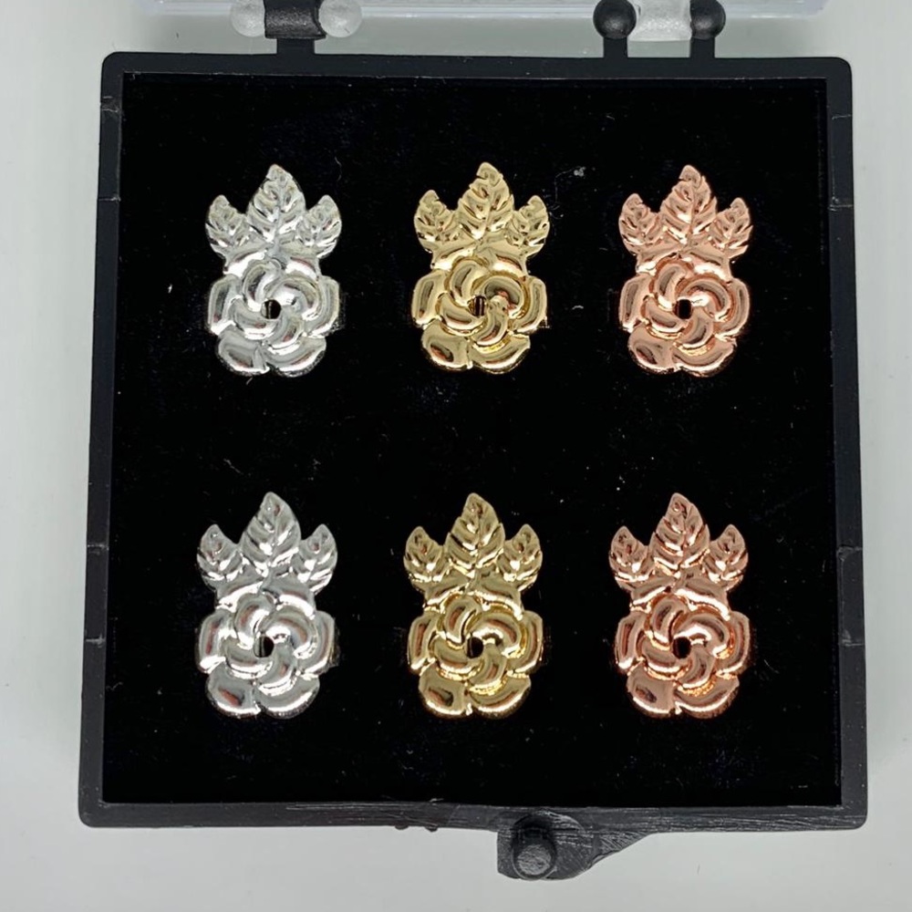 ❤️ Rose Ear Lobe Earrings Support Backs. No more dropped ears!